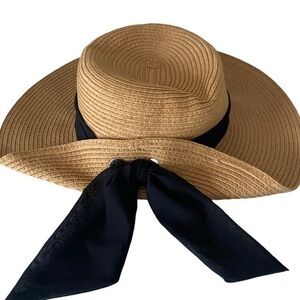 San Diego UPF 50 Hat - OSFM tan black ribbon , paper